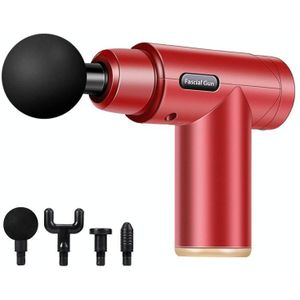 Fascia Massager Mini Elektrische Spier Massager Draagbare Fitness Muscle Relaxing Massager-knop (Superior Red)