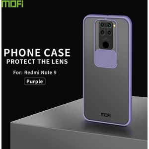For Xiaomi Redmi Note 9 / 10X 4G MOFI Xing Dun Series Translucent Frosted PC + TPU Privacy Anti-glare Shockproof All-inclusive Protective Case(Purple)