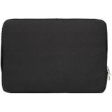 15.4 inch Universal Fashion Soft Laptop Denim Bags Portable Zipper Notebook Laptop Case Pouch for MacBook Air / Pro  Lenovo and other Laptops  Size: 39.2x28.5x2cm(Black)