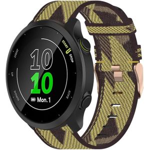 Voor Garmin Forerunner 158 20 mm nylon geweven horlogeband