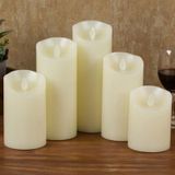 LED Electronic Candle Light Birthday Wedding Home Decoration Props Candle Holder  Rechargeable  Size: 7.5 x 15CM