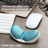 Jincomso V1C Slow Rebound Wristband Mouse Pad Ergonomic Memory Foam Mechanical Keyboard Hand Rest(Black)