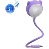L3 USB Bluetooth Speaker Eye Protection Desk Light Bedroom Bedside Lamp(Purple)