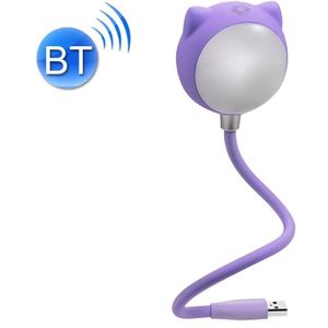 L3 USB Bluetooth Speaker Eye Protection Desk Light Bedroom Bedside Lamp(Purple)