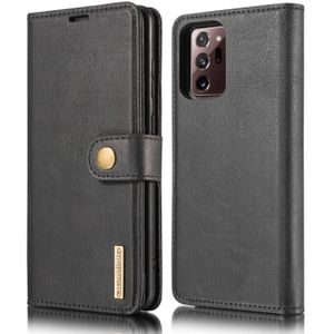For Samsung Galaxy Note20 Ultra DG.MING Crazy Horse Texture Flip Detachable Magnetic Leather Case with Holder & Card Slots & Wallet(Black)