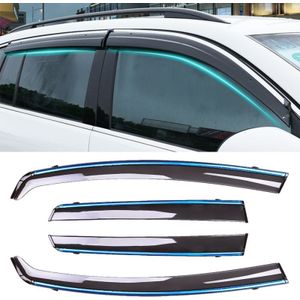 4 PCS Window Sunny Rain Visors Awnings Sunny Rain Guard for Honda Fit 2014-2018 Version Third Generation Hatchback