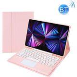 T12B-A Detachable Touch Pad Bluetooth Toetsenbord Lederen Tablet Case voor iPad Pro 12 9 inch 2021/2020/2018