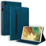 For Samsung Galaxy Tab A7 Lite 8.7 SM-T220 / SM-T225 Business Shockproof Horizontal Flip Leather Case with Holder & Card Slots & Photo Frame & Pen Slot(Blue)