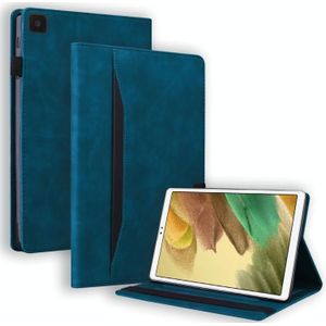 For Samsung Galaxy Tab A7 Lite 8.7 SM-T220 / SM-T225 Business Shockproof Horizontal Flip Leather Case with Holder & Card Slots & Photo Frame & Pen Slot(Blue)
