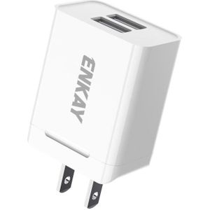 ENKAY Hat-Prince U008-1 10.5W 2.1A Dual USB Fast Charging Travel Charger Power Adapter  US Plug