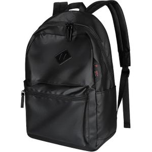 SJ03 13-15.6 inch Universal Large-capacity Laptop Backpack with USB Charging Port & Headphone Port(Black)
