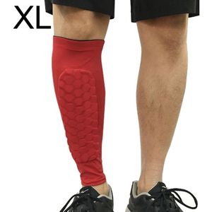 Football Anti-collision Leggings Outdoor Basketball Riding Mountaineering Ankle Protect Calf Socks Gear Protector  Size: XL