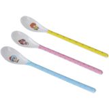 Children Tableware Dessert ice Cream Elbow Plastic Spoon Style Randomly(Long Spoon)