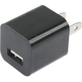 Amerikaanse USB oplader met stekker  voor iPhone / iPad / Galaxy / Huawei / Xiaomi / LG / HTC / Meizu en andere slimme Phones(Black)