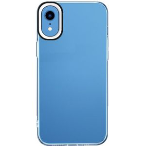 Transparante siliconencase voor iPhone XR (zwart en wit)