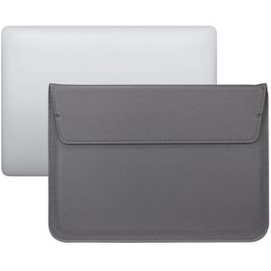 PU Leather Ultra-thin Envelope Bag Laptop Bag for MacBook Air / Pro 15 inch  with Stand Function(Space Gray)