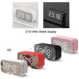 G10 Outdoor draagbare kaart Bluetooth-luidspreker kleine wekkerradio  kleur: wit 1400mAh