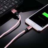 1m 2A Output USB to 8 Pin Nylon Weave Style Data Sync Charging Cable  For iPhone X / iPhone 8 & 8 Plus / iPhone 7 & 7 Plus / iPhone 6 & 6s & 6 Plus & 6s Plus / iPad(Pink)