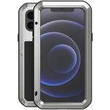 LOVE MEI Metal Shockproof Waterproof Dustproof Protective Case For iPhone 12 mini(Silver)