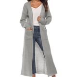 Irregular Thick Long Coat (Color:Grey Size:M)