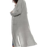 Irregular Thick Long Coat (Color:Grey Size:M)