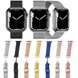 Milan Fold Buckle metalen horlogeband voor Apple Watch Series 8&7 41mm / SE 2&6&SE&5&4 40mm / 3&2&1 38mm