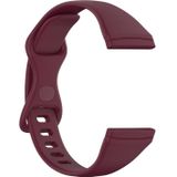 Voor Fitbit Versa 4 / Versa 3 / Sense Universal TPU Watch Band  Grootte: L (Wine Red)