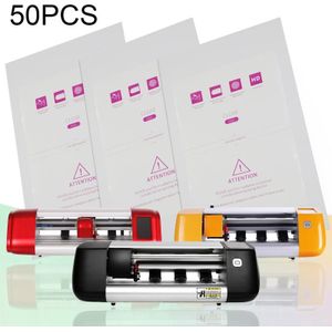 50 PCS F0007 HD TPU Tablet Soft Film Supplies voor Protector Cutter