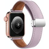 Echt lederen horlogeband met vouwsluiting voor Apple Watch Ultra 49 mm / serie 8 & 7 45 mm / SE 2 & 6 & SE & 5 & 4 44 mm / 3 & 2 & 1 42 mm