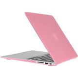 ENKAY for Macbook Air 11.6 inch (US Version) / A1370 / A1465 Hat-Prince 3 in 1 Frosted Hard Shell Plastic Protective Case with Keyboard Guard & Port Dust Plug(Pink)