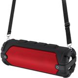 New Rixing NR-6013 Bluetooth 5.0 Portable Outdoor Wireless Bluetooth Speaker with Shoulder Strap(Red)