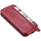 For Google Pixel 7 Zipper Wallet Vertical Flip Leather Phone Case(Red)