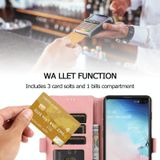 For Samsung Galaxy S10 Plus Retro Magnetic Closing Clasp Horizontal Flip Leather Case with Holder & Card Slots & Photo Frame & Wallet(Rose Gold)