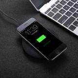 9V 1A / 5V 1A Universal Round Shape Fast Qi Standard Wireless Charger  For iPhone X & 8 & 8 Plus  Galaxy  Huawei  Xiaomi  LG  Nokia  Google and other QI Standard Smartphones(Black)