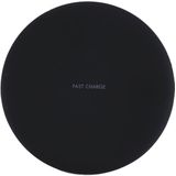 9V 1A / 5V 1A Universal Round Shape Fast Qi Standard Wireless Charger  For iPhone X & 8 & 8 Plus  Galaxy  Huawei  Xiaomi  LG  Nokia  Google and other QI Standard Smartphones(Black)