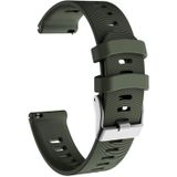 Smart Watch Silicone Wrist Strap Watchband for Garmin Forerunner 245(Army Green)