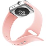 Double Rivets Silicone Watch Band for Apple Watch Series 3 & 2 & 1 42mm (Pink)