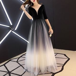 Meeting Ladies Female Bride Wedding Party Dress  Maat:XXL(Zwart)