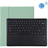 T129 Detachable Bluetooth Black Keyboard Microfiber Leather Protective Case for iPad Pro 12.9 inch (2020)  with Holder (Green)