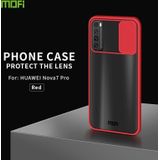 For Huawei nova 7 Pro MOFI Xing Dun Series PC + TPU Anti-peep Waterproof And Anti-drop All-inclusive Protective Shell  Translucent Frosted(Red)