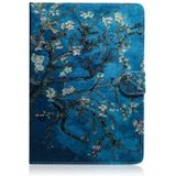 Apricot Blossom Pattern Horizontal Flip Leather Case for Amazon Kindle Fire HD 10 2015/2017  with Holder & Card Slot & Wallet