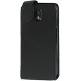 Vertical Flip Leather Case with Credit Card Slot for Galaxy Note III / N9000(Black)