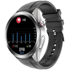 W10 1.3 Inch Kleurenscherm Smart Watch  IP67 Waterdicht  Ondersteuning Temperatuur Monitoring / Hartslag Monitoring / Bloeddruk Monitoring / Bloed Oxygen Monitoring / Slaapmonitoring (Zilver)