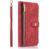 Voor iPhone 11 Pro Dream 9-Card Wallet Zipper Bag Leather Phone Case(Rood)