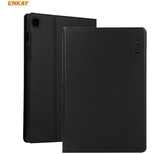 For Samsung Galaxy Tab A7 10.4 2020 T500 / T505 ENKAY Horizontal Flip PU Leather + TPU Smart Case with Holder & Sleep / Wake-up Function(Black)