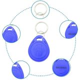 10 PCS 125KHz TK/EM4100 Proximity ID Card Chip Keychain Key Ring(Blue)