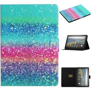 Voor Amazon Kindle Fire Max 11 gekleurde tekening slimme lederen tablethoes (gekleurd zand)