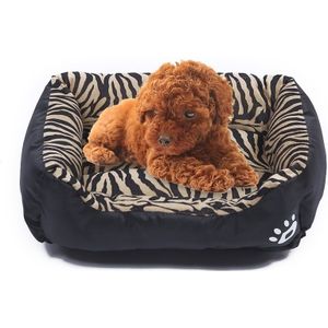 Animal Grain Four Seasons Genuine Warm Pet Dog Kennel Mat  Size: XL  80×60×16cm(Black)