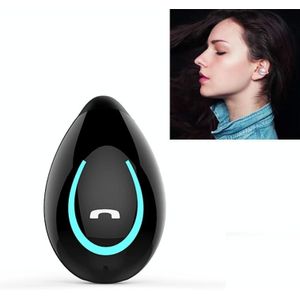 YX08 Ultra-light Ear-hook Wireless V5.0 Bluetooth Earphones Ear Clip Stereo Bluetooth Headset with Mic(Black)