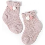 3 Pairs Baby Socks Mesh Thin Baby Cotton Socks  Toyan Socks: L 3-5 Years Old(Light Purple)